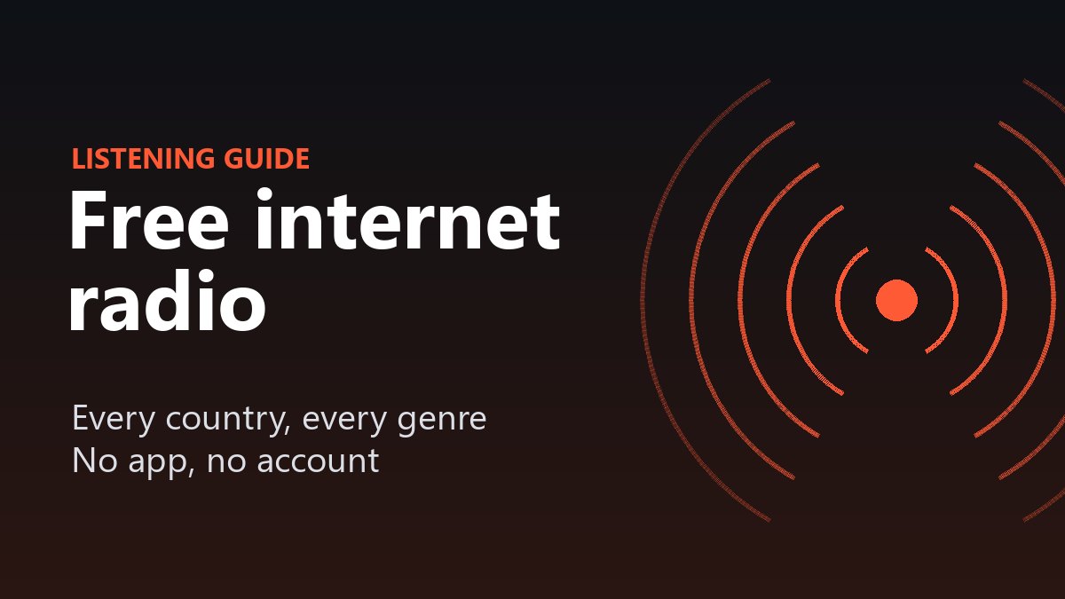 Free internet radio: how to listen to radio online